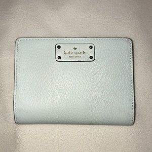 Kate Spade compact wallet powder blue